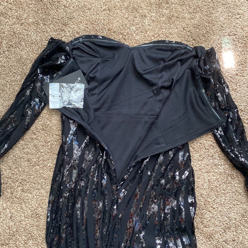 Gown | NWT Gorgeous Sequin Ball Gown w/ Tail - Picture 10 of 11